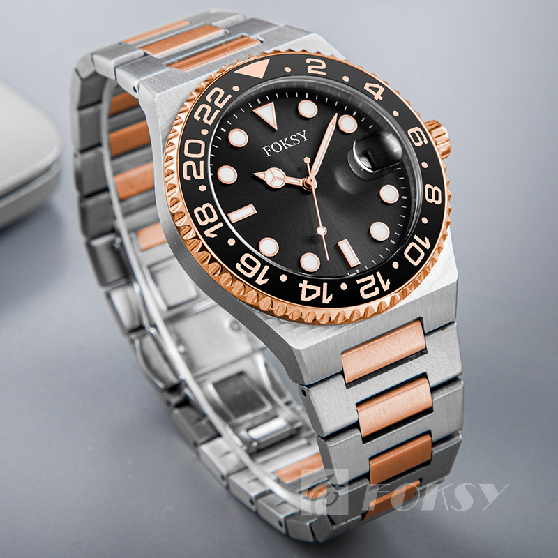 デザイナーの高品質高級防水 Montres De Luxe ステンレススチール クォーツ腕時計 カスタムロゴ腕時計 メンズ